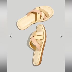 NWOT Madewell Puffy Leather Slides